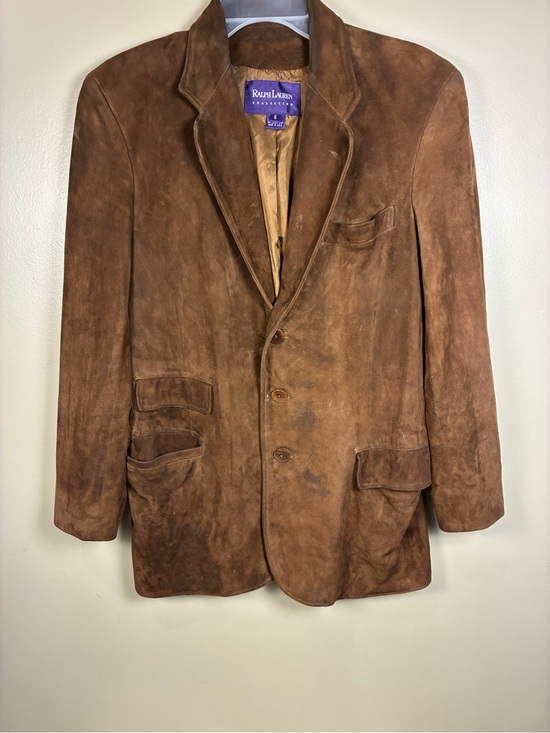 Ralph Lauren Purple Label Jackets & Blazers - Ralph Lauren VTG Purple Label Collection 100% Suede Blazer Jacket